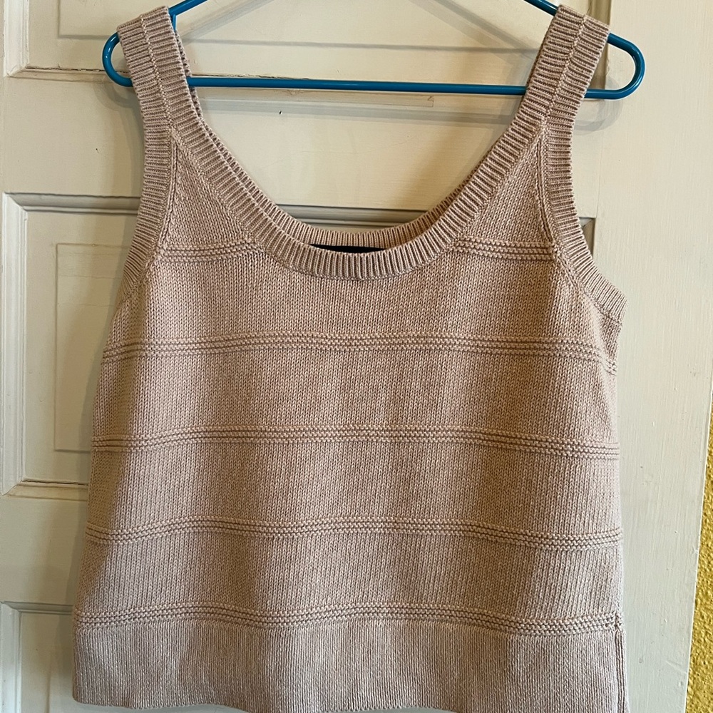 Jenni Kayne Knit Sweater Tank | Oatmeal | L | 100% cotton